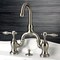 Kingston Brass KS7998TAL Bridge Bathroom Faucet, Brushed Nickel KS7998TAL - alternate 4